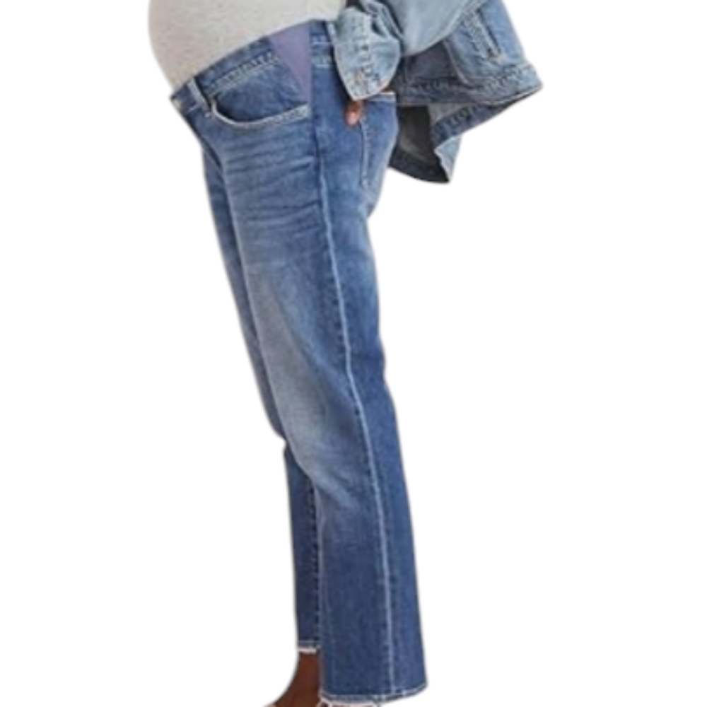 Hatch Indigo The Crop Maternity Jean...Size 29